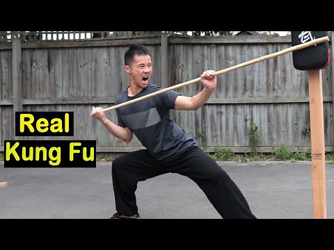 Shaolin Kung Fu Wushu Bo Staff Training for Self Defense