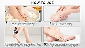 Watch How to properly use an electric foot callus removers on Amazon Live