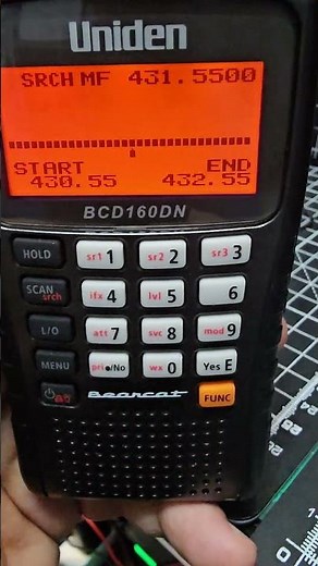 UNIDEN 160DN - BAND SCOPE