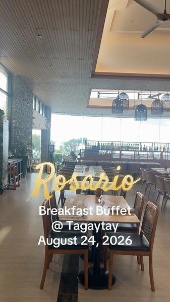 Rosario breakfast buffet @ Tagaytay for P1,000 per head with all choices available is not bad plus you can enjoy it with your loveones is a must try for a family date on weekends 👌🥰 you can literally enjoy having breakfast with your family and friends ❤️ thank you Rosario bfast buffet for a happy and memorable experience. Looking forward to go back soon 🙏☝️#rosario #breakfastbuffet #tagaytay #tiktokviral #tiktokphilippines🇵🇭