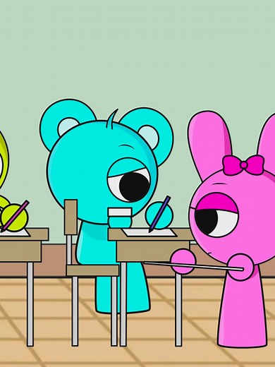 Sprunki's Hilarious Math Test Cheating Animation