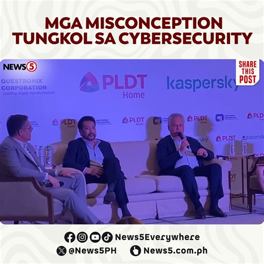 5.1K views · 34 reactions | Ibinahagi nina PLDT Home Senior Vice President Jeremiah de la Cruz. Kaspersky Chief Executive Officer & Co-Founder Eugene Kaspersky at Questronix President Mike Dionisio ang ilang misconception tungkol sa cybersecurity sa bansa. Nagsanib-pwersa ang tatlong malalaking technology giant para labanan ang mga mapagsamantala online sa tulong ng iba’t ibang digital security features at content. #News5 For more videos, visit us at www.news5.com.ph. | News5 | Facebook