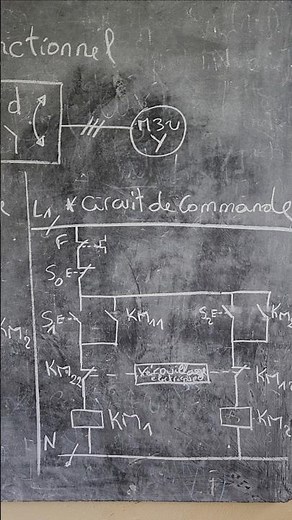 Direct starting diagram of a three-phase asynchronous motor in one direction of operation #Electr...