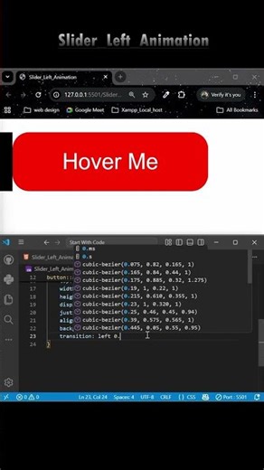 How To Create Button Animation for Projects Using HTML & CSS | CSS Button Hover Effects |#htmlcss