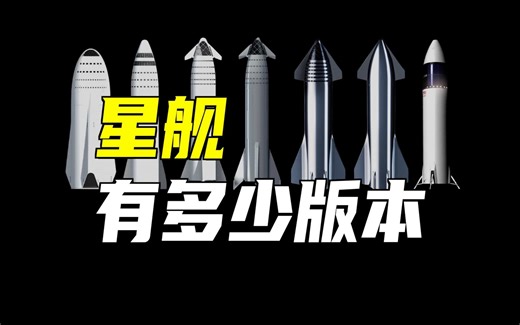 星舰到底有多少版本？百变星君登场！最起码有七八个版本！