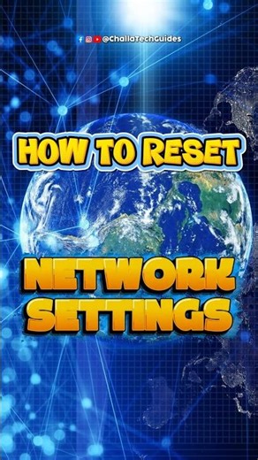 How to Reset Network Settings 👍