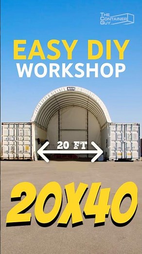 Fabric Shelter + Shipping Containers