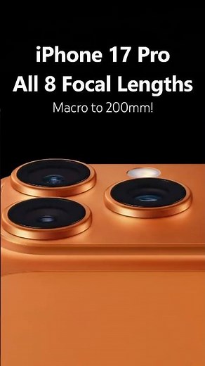 Macro to 200mm! All 8 focal lengths comparison. IPhone 17 Pro camera test. #iphone #camera #test