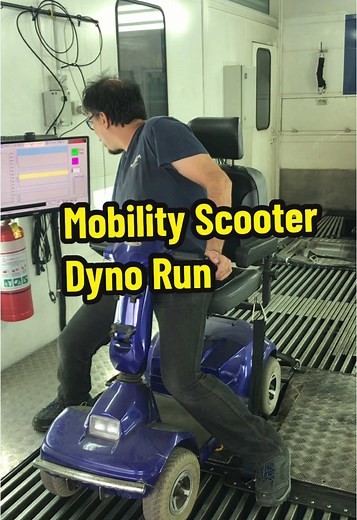 Couldn’t even spin the dyno 😂 #carcontentcreator #carsoftiktok #dyno #dynotune #fail #mobilityscooter