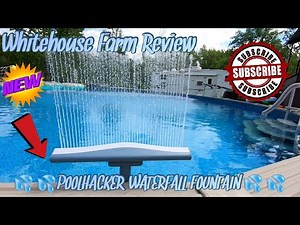 POOLHACKER WATERFALL POOL FOUNTAIN!