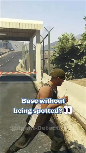 How to Enter the Military Base Without Getting Spotted! 🤫 #gta #gtav #gta5