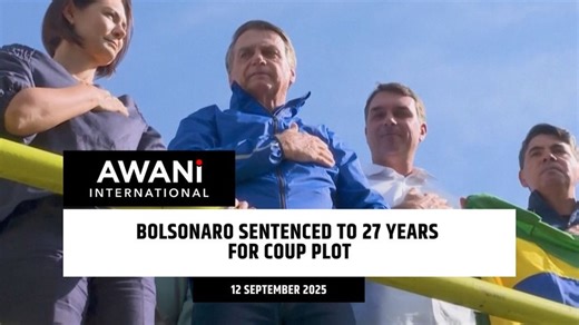 Bolsonaro sentenced to 27 years for coup plot