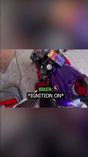 Biker just started a future Rider's Story (credit:@thatslow.cbr1000r)