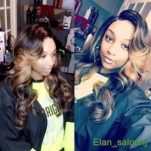 custom Color @elan_salonnj SEWIN WEAVE, NO GLUE, FOLLOW MY SALON IG...