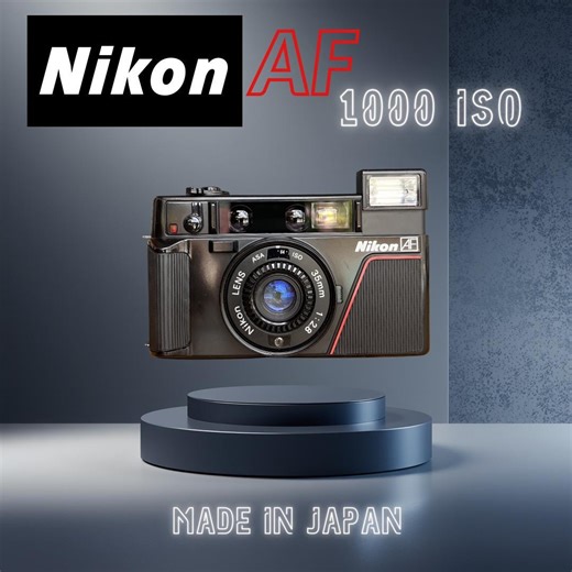 Nikon L35AF ISO 1000 Point and Shoot Autfocus 35mm Film Camera With Box - Etsy