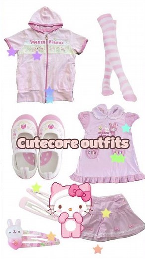 Cutecore outfits 🐱🧁 #cutecore #kawaii #kawaiikei #pink #kawaiicore