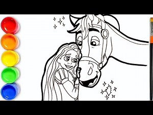 How to draw Princess RAPUNZEL | Tangled