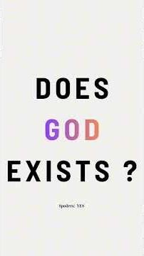 Simple logical consistency that proves the existence of God.
