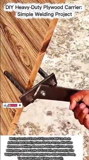 DIY Plywood Carrier: The Ultimate Scrap Metal Welding Project