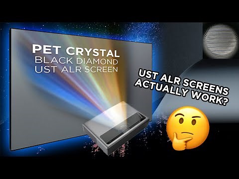 ACME PET Crystal Black Diamond ALR UST Projector Screen Vs Tikkurila H499 Grey Paint WEMAX ONE PRO