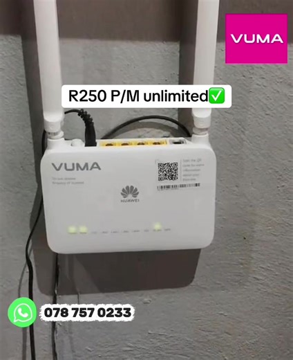 Affordable Unlimited Prepaid Fibre for Only R250 per Month