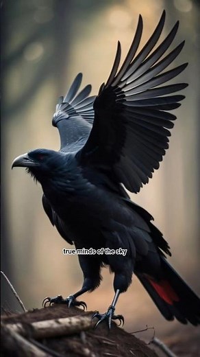 Did You Know: The Genius Crow | Smartest Bird on Earth #animalfacts #crowfacts #crow #wildlife