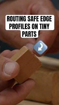 Genius small part routing setup #woodworking #shorts #clever