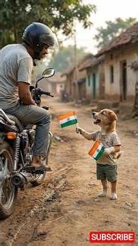 A Small Puppy’s Big Dream for India ❤️🇮🇳 | Emotional Short Video #puppy #dog #independenceday