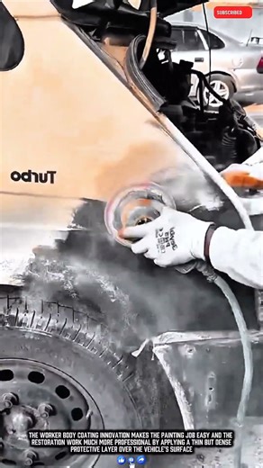 Worker Body Coating Innovation Makes Painting Job Easy Work