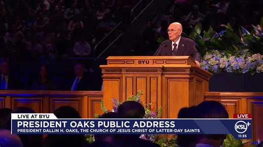 President Dallin H. Oaks of The Church of Jesus Christ of Latter-day Saints will speak at Brigham Young University at the Mariott Center on campus in Provo, Utah. The speech will be the first public address President Oaks gives as the church's prophet. | KSL 5 TV