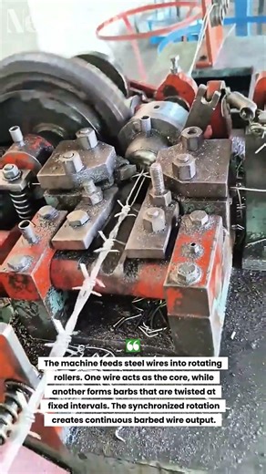 Automatic Barbed Wire Manufacturing Process