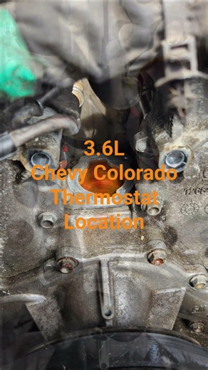 3.6 GMC Canyon - Chevy Colorado Thermostat Location #mobilemechanic #diyrepairs #gmsucks
