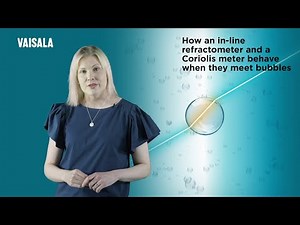 How an in-line refractometer and a Coriolis meter behave when they meet bubbles