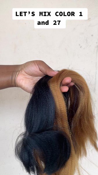 Color Mixing Ideas for Braids: Colour 1 and 27 Combinations