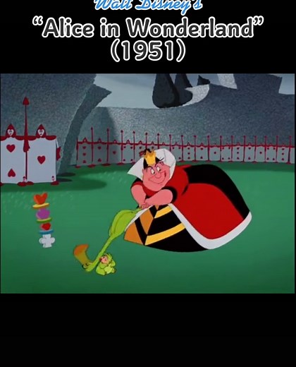 Playing Croquet with the Queen of Hearts | Alice in Wonderland 1951 Cartoon