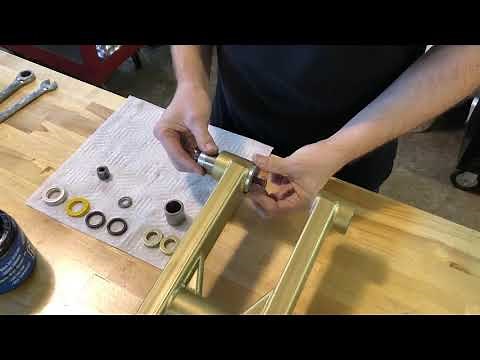 How-To Install Swingarm Pivot Bearings - quick easy tool Atv Motorcycle 3 wheeler BVC Racing