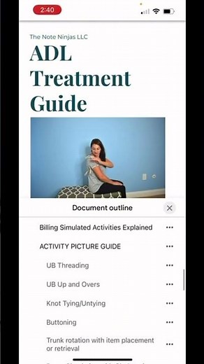 Occupational Therapy Treatment and Documentation Bundle