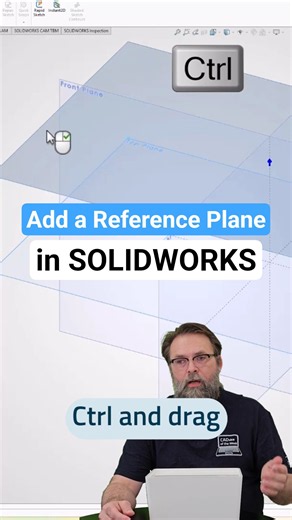 Add a Reference Plane in SOLIDWORKS: CADvice of the Week 49