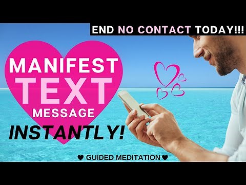 ✨MANIFEST TEXT MESSAGE ✨From Specific Person.. INSTANTLY!