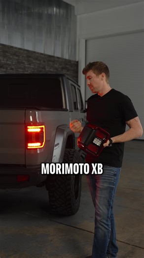 The Jeep JT Gladiator XB LED Taillights just launched! 🛑 #HeadlightRevolution The new Morimoto XB LED Low Profile Tail Lights solve one of the biggest problems in the category by keeping the blind spot sensors in their original outward-facing position, so everything works exactly like it should from the factory. No weird sensor relocation, no compromised functionality. On top of that, you get a clean low-profile design, bright 3D LED optics for brake and turn signals, and a modern OEM-plus look