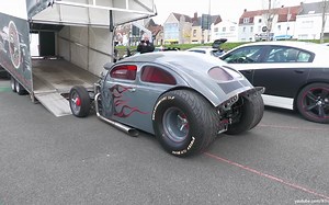 Modified VW Beetle V8 HOT ROD w REMUS Exhaust!! Start Up, Sounds, REVS, Details