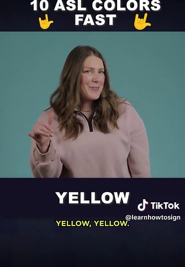 🤟 Learn 10 ASL Colors FAST 🎨🏎️ #asl #learnasl #learnhowtosign Want to learn ASL? 📚✨ Learn How to Sign makes it easy with engaging lessons, cultural insights, and real-world signing tips! Visit learnhowtosign.com/tiktok or check out our YouTube channel