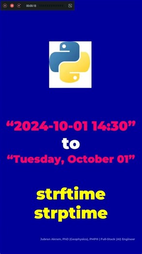 Convert datetime String to different datetime Format #python #pythonprogramming #shorts