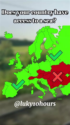 Does your country have access to a sea? #mapping #viral #fyp #europe #sea