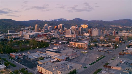 Salt Lake City: Drone views of Utah's tourism capital
