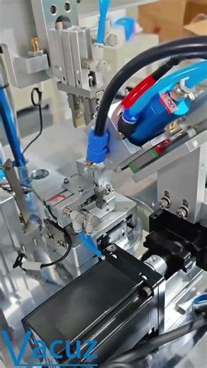 Vacuz R&D Automatic Toroidal Coil Inductor Base Assembly Pin Forming Glue Dispensing Plating Machine