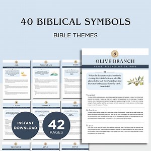 40 Biblical Symbols and Their Meanings | Christian Bible Study Guide | Scripture-based Reflections & Applications | Printable Devotional - Etsy Canada