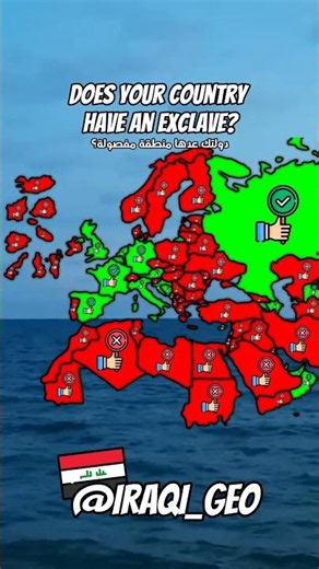 Does your country have an exclave? #mapping #geography #map #europe