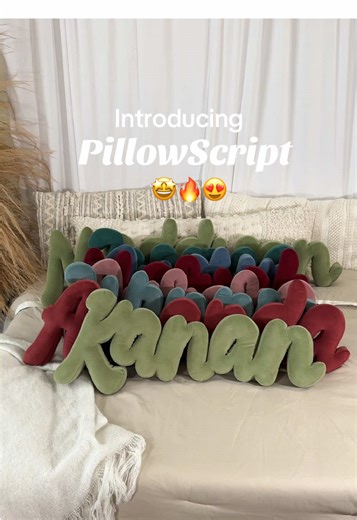 Have you met PillowScript? We are an innovative pillow company that has reimagined the look of the throw pillow! 🤩💕😍 #pillowscript #pillowdecor #custompillow #personalizeddecor #decorforhome