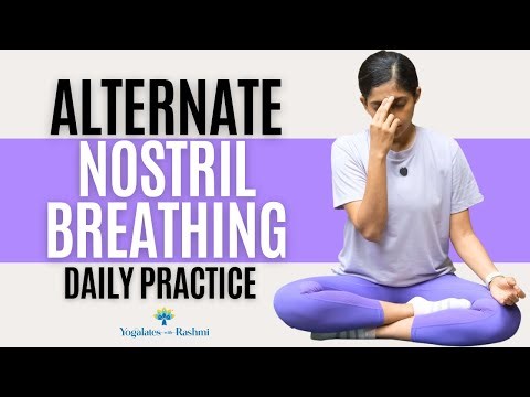 AnulomVilom with Breath Retention | Alternate Nostril Breath Daily Practice | Yogalates with Rashmi